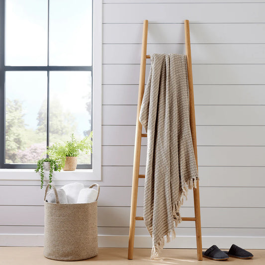 Marrakesh Eco-Friendly Super Soft Cotton Throws Lightweight Sustainable Recycled Cotton