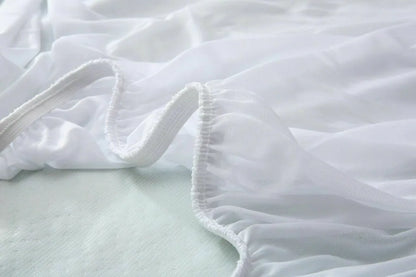 Bamboo Extra Deep Mattress Protector Mattress Waterproof Fitted Sheet All Sizes