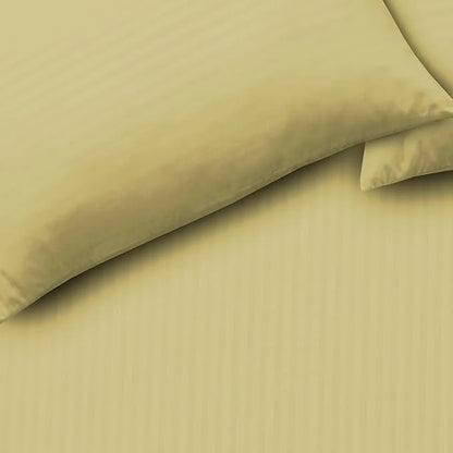 Mayfair Stripe Elegant Reversible Satin Duvet Cover Set
