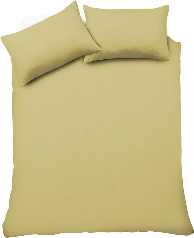 Mayfair Stripe Elegant Reversible Satin Duvet Cover Set