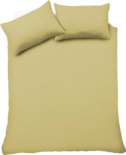 Mayfair Stripe Elegant Reversible Satin Duvet Cover Set