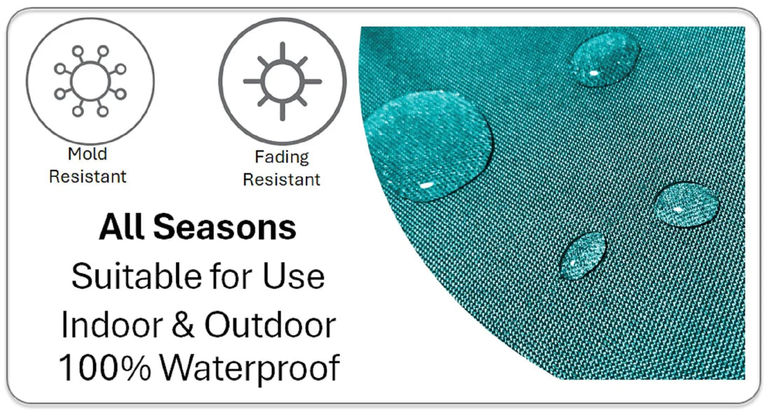 Meze Teal Waterproof Outdoor Cushions