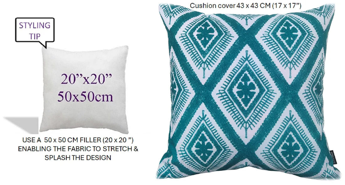 Meze Teal Waterproof Outdoor Cushions