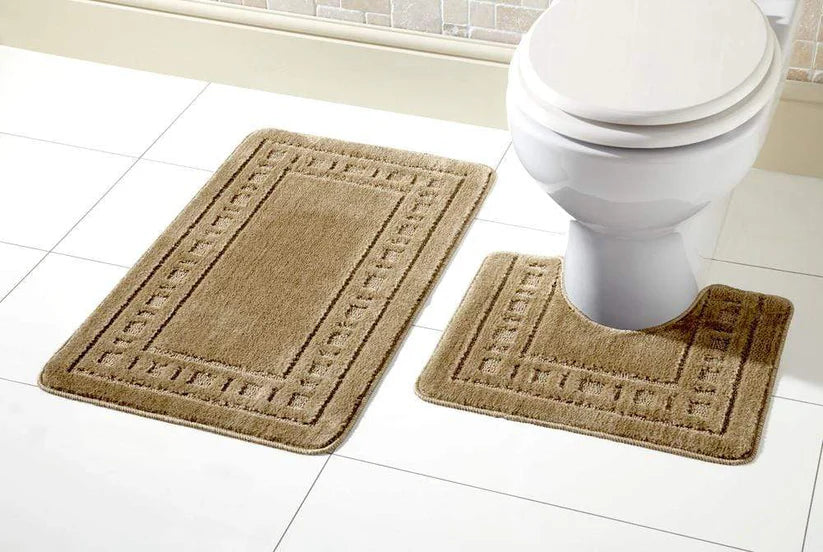 Miami Bath Mat Set Luxurious Ultra-Absorbent Non-Slip Bathroom Rug