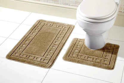 Miami Bath Mat Set Luxurious Ultra-Absorbent Non-Slip Bathroom Rug