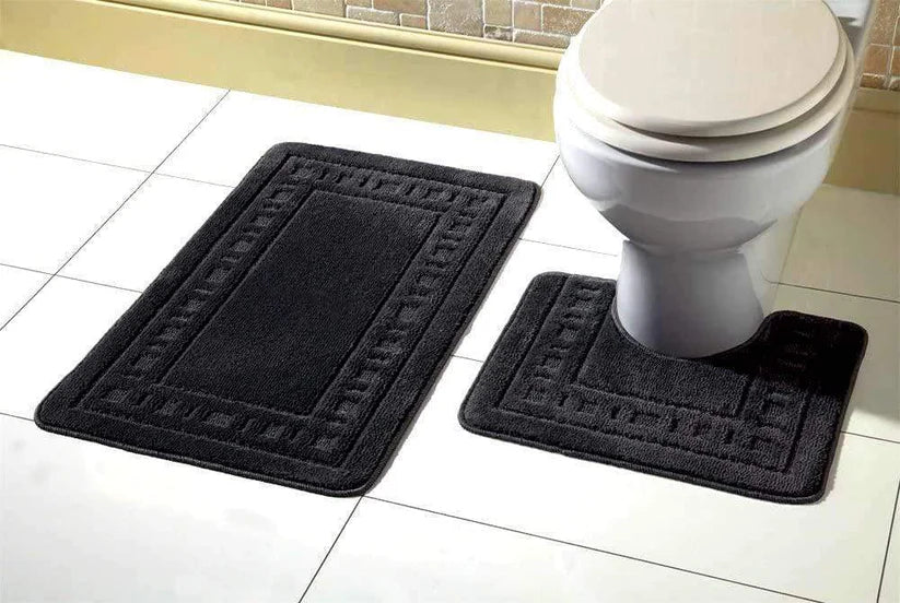 Miami Bath Mat Set Luxurious Ultra-Absorbent Non-Slip Bathroom Rug