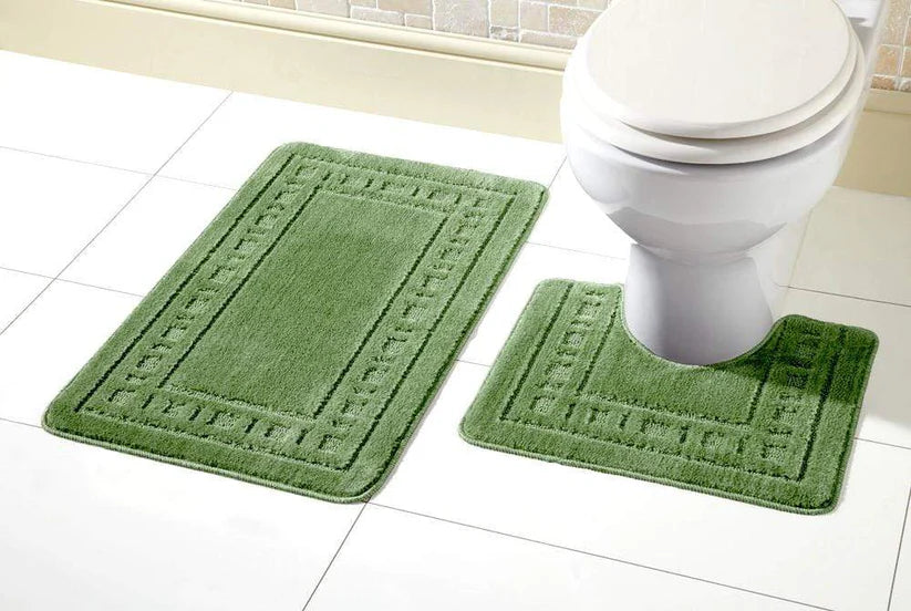 Miami Bath Mat Set Luxurious Ultra-Absorbent Non-Slip Bathroom Rug