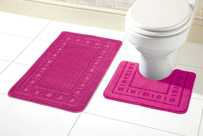 Miami Bath Mat Set Luxurious Ultra-Absorbent Non-Slip Bathroom Rug
