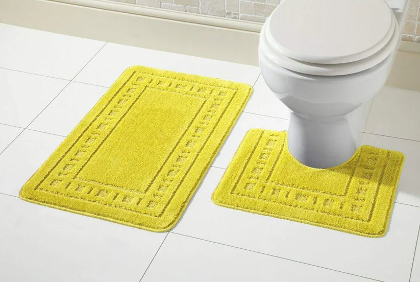 Miami Bath Mat Set Luxurious Ultra-Absorbent Non-Slip Bathroom Rug