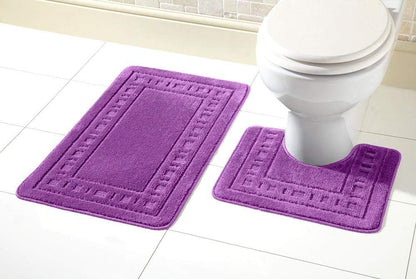 Miami Bath Mat Set Luxurious Ultra-Absorbent Non-Slip Bathroom Rug