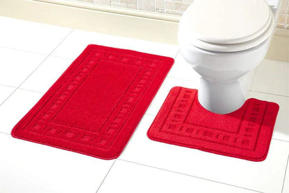 Miami Bath Mat Set Luxurious Ultra-Absorbent Non-Slip Bathroom Rug