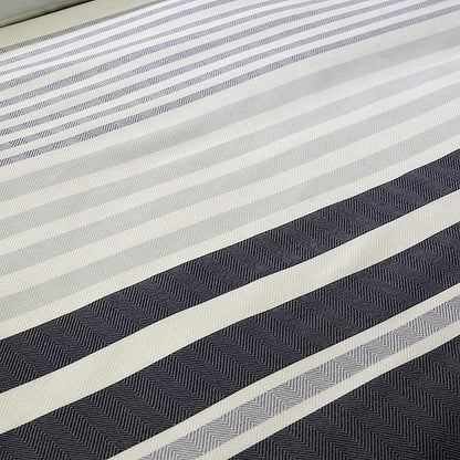 Miami Stripes Reversible Duvet Cover Set Hypoallergenic High-Quality Cotton Blend Bedding