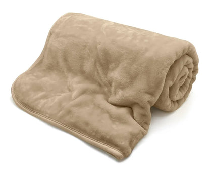 Faux Fur Fleece Throw Blanket 3 Sizes