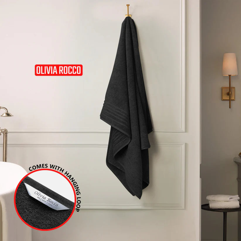 3 Pack Monaco Large Bath Sheets 100% Cotton 500 GSM Highly Absorbent Set