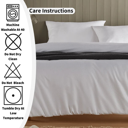 Monaco Seersucker Duvet Cover Set Super Soft