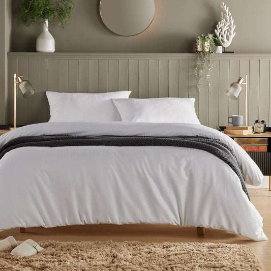 Monaco Seersucker Duvet Cover Set Super Soft