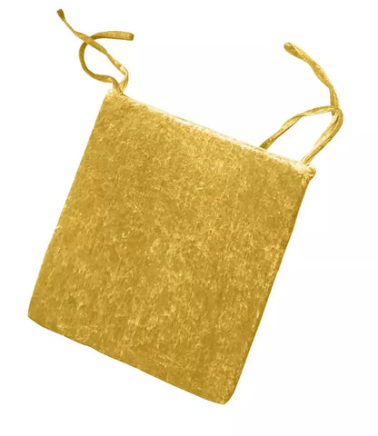 Crushed Velvet Foam Filled Seat Pad Chair Cushions With Ties Chair Pads Size