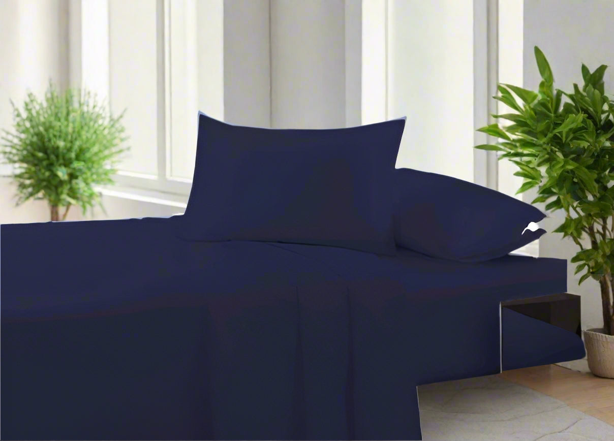 Easy Care Plain Percale Flat Sheet 22 Colours