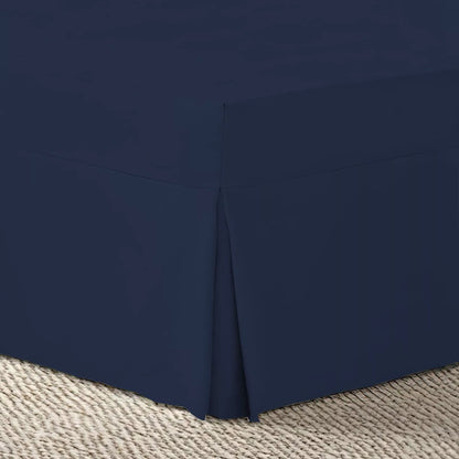 Luxury Percale Pleated Valance Fitted Sheet Non Iron 180 Thread Count Percale