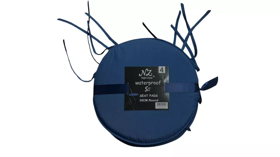 Indoor/Outdoor Waterproof Round Chair Pads Seat Cushions Garden Patio Home