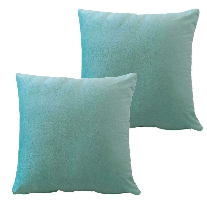 Pack of 2 Ultra-Soft Matte Velvet Cushion Covers 17x17 Inch