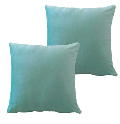 Pack of 2 Ultra-Soft Matte Velvet Cushion Covers 17x17 Inch