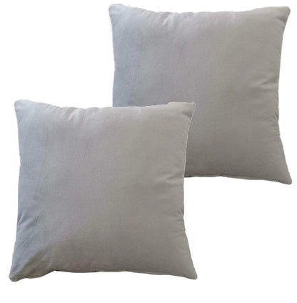 Pack of 2 Ultra-Soft Matte Velvet Cushion Covers 17x17 Inch