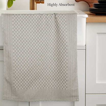 Pack of 5 Large Super Absorbent 100% Cotton Tea Towels