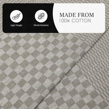 Pack of 5 Large Super Absorbent 100% Cotton Tea Towels