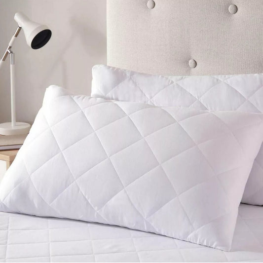 Quilted Pillow Protector Pair Pillows Covers