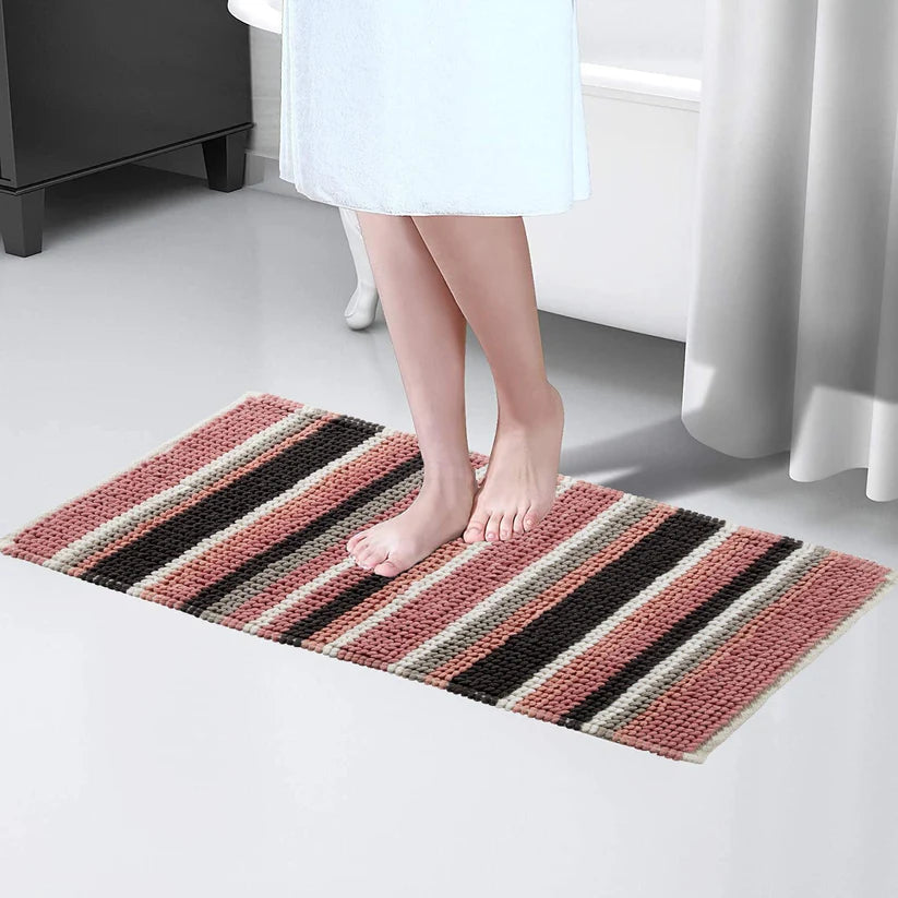 Padstow Super Soft Absorbent Stripe Bathmat