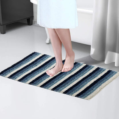 Padstow Super Soft Absorbent Stripe Bathmat