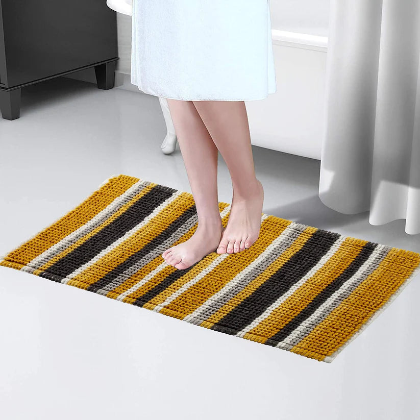 Padstow Super Soft Absorbent Stripe Bathmat