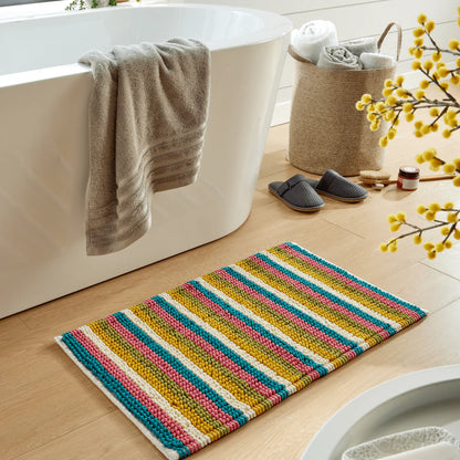 Padstow Super Soft Absorbent Stripe Bathmat