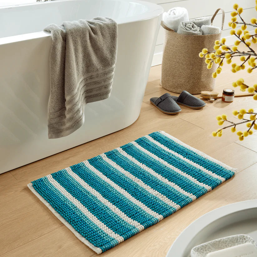 Padstow Super Soft Absorbent Stripe Bathmat