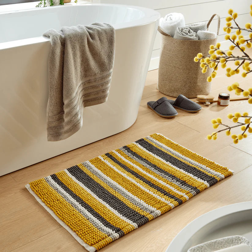 Padstow Super Soft Absorbent Stripe Bathmat