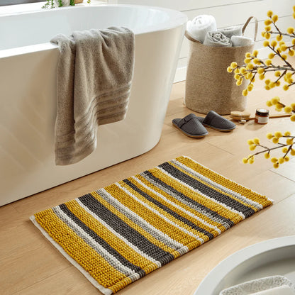 Padstow Super Soft Absorbent Stripe Bathmat