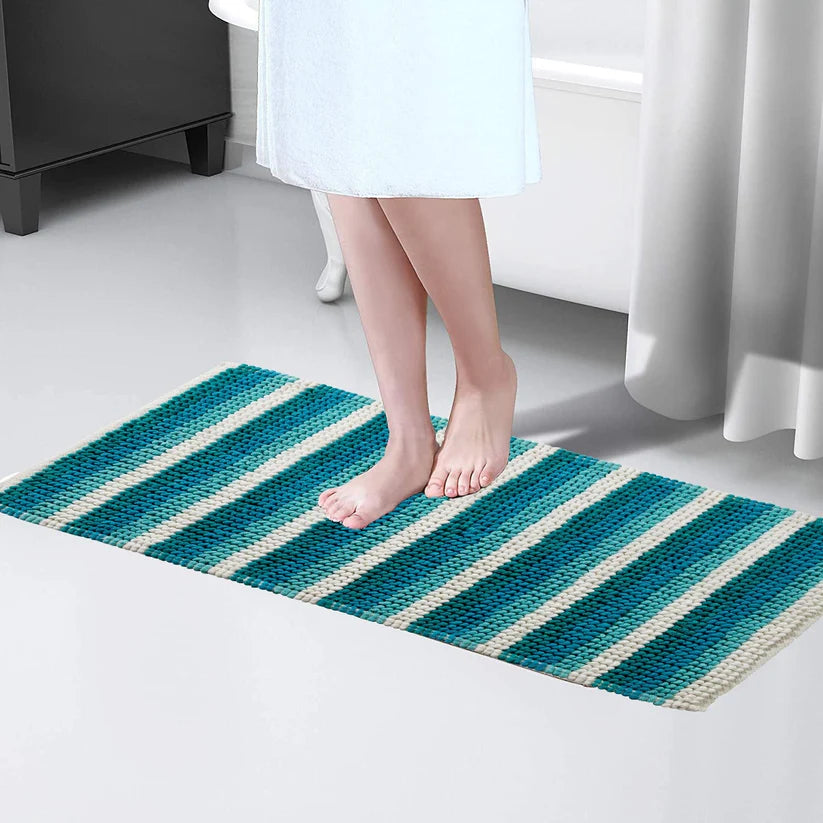 Padstow Super Soft Absorbent Stripe Bathmat
