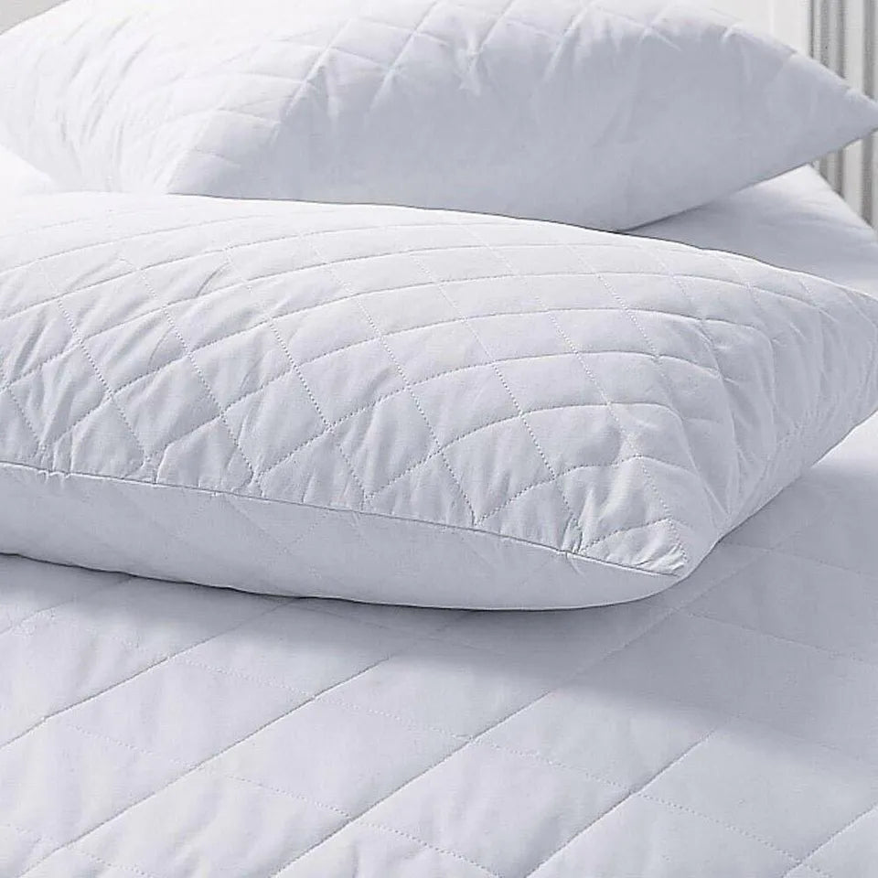 Quilted Pillow Protector Pair Pillows Covers