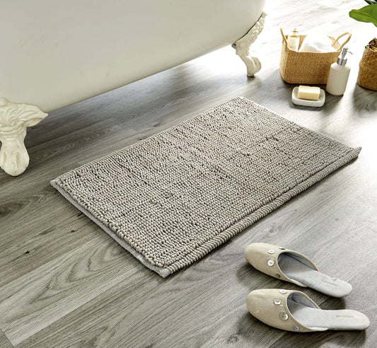 Pebbles Micro Bobble Eco-Friendly Pure Indian Cotton Hand-Woven Bath Mat