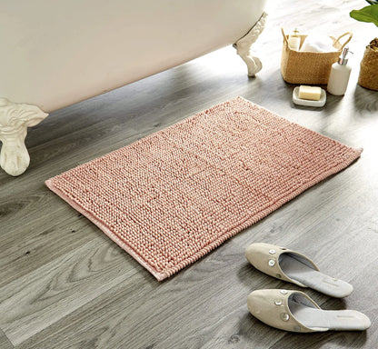 Pebbles Micro Bobble Eco-Friendly Pure Indian Cotton Hand-Woven Bath Mat