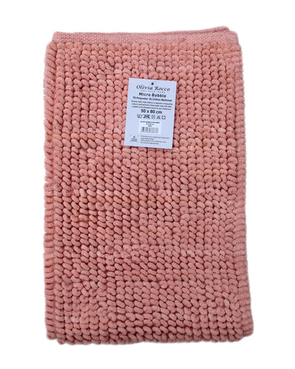 Pebbles Micro Bobble Eco-Friendly Pure Indian Cotton Hand-Woven Bath Mat