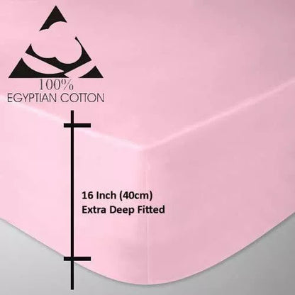 200 Thread Count Extra Deep Fitted Sheet 40 cm 11 Colours