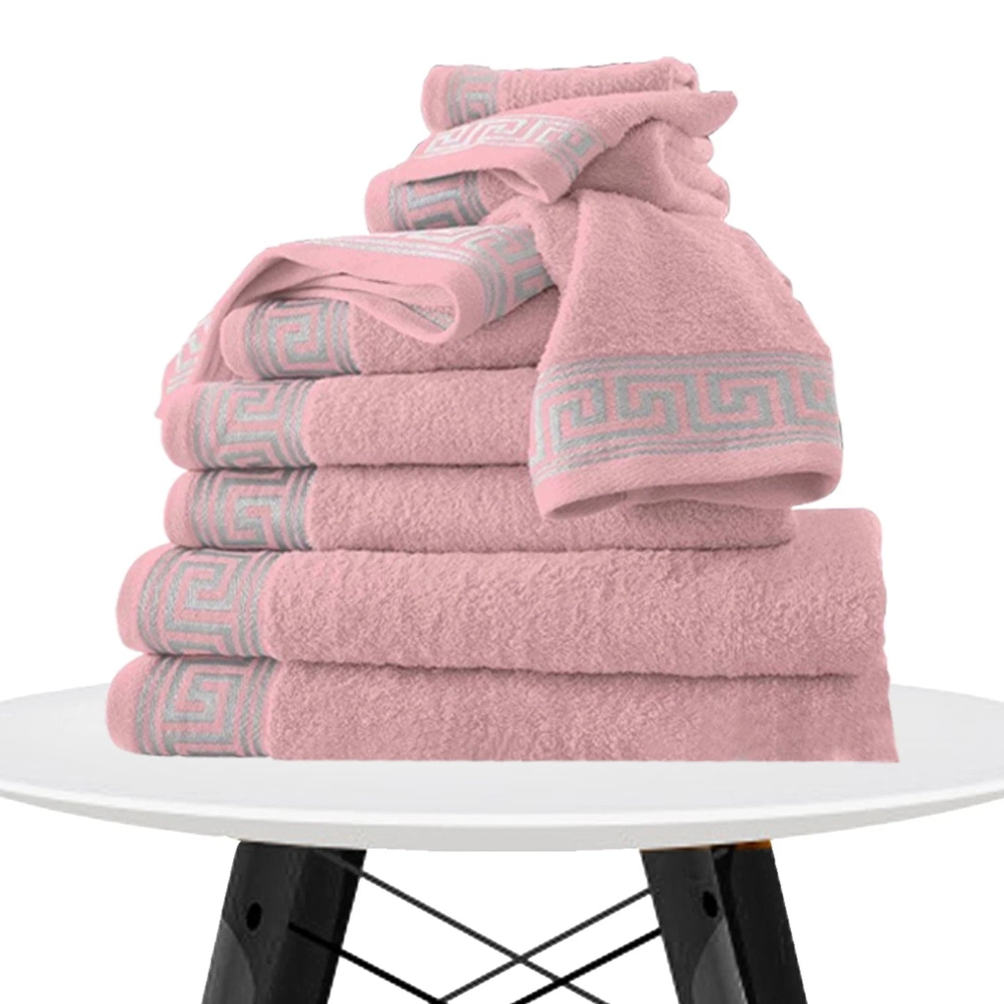 Greek Embroidered Bath Sheet Set