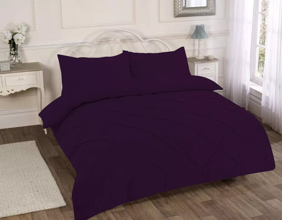 Alexander Pintuck Duvet Cover with Pillow Case Bedding Set