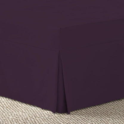 Luxury Percale Pleated Valance Fitted Sheet Non Iron 180 Thread Count Percale