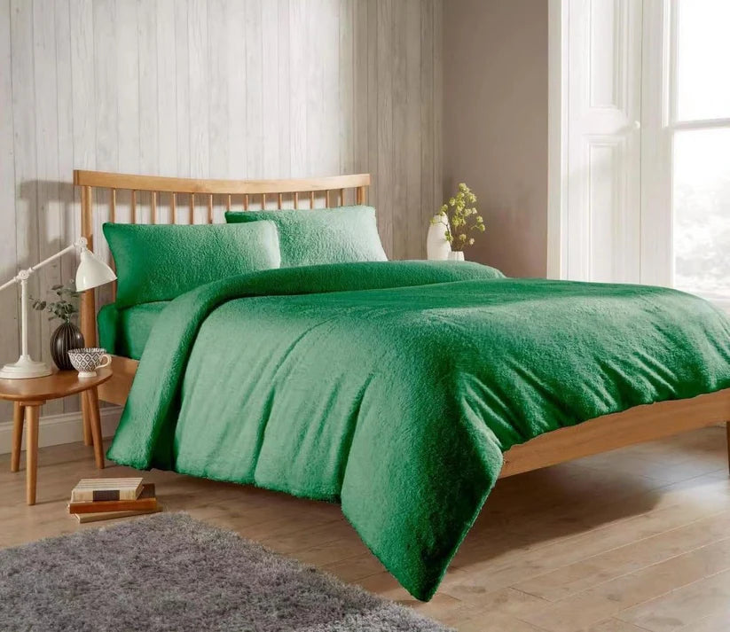 Plush Super Soft Teddy Fleece Duvet Cover Set for Winter Nights and Ultimate Comfort