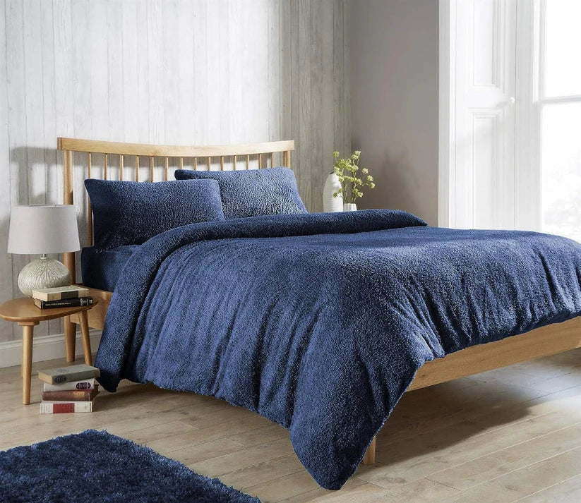 Plush Super Soft Teddy Fleece Duvet Cover Set for Winter Nights and Ultimate Comfort
