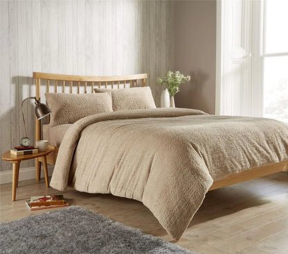 Plush Super Soft Teddy Fleece Duvet Cover Set for Winter Nights and Ultimate Comfort