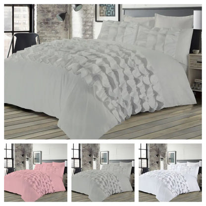 Priscilla Duvet Cover Set Frill All Sizes 3 Colours